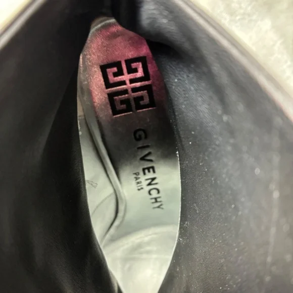 Super Soft Black & White Nappa Leather Fold Over Ankle Boots 39.5/9 -NWD - Picture 10 of 16